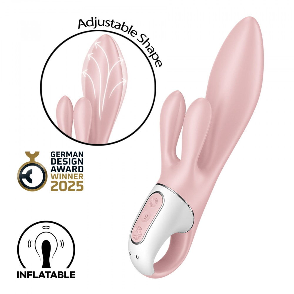 Вибратор-кролик - Вибратор Satisfyer Air Pump Bunny 3