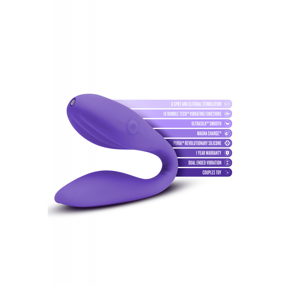 Вибратор - Универсальный вибратор для пар Blush WELLNESS DUO PURPLE 4