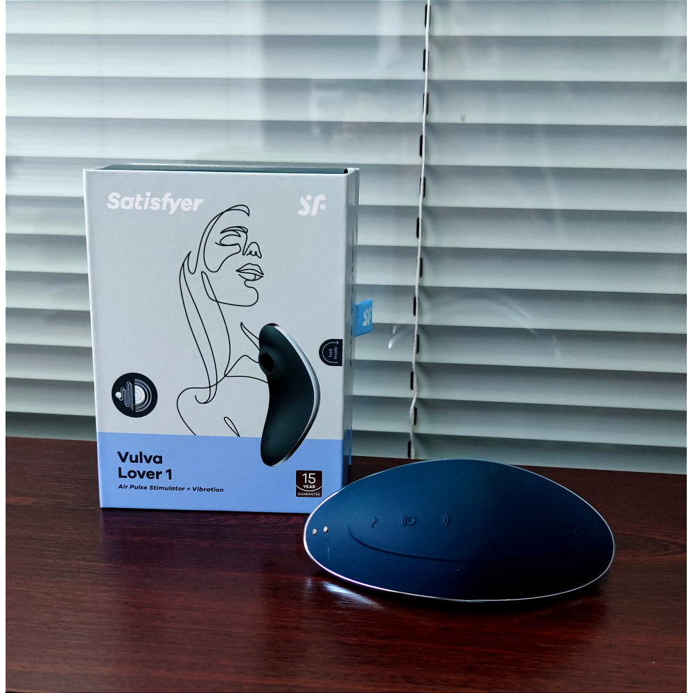Вибратор - Вакуумный клиторальный стимулятор с вибрацией SATISFYER VULVA LOVER 1 BLUE 9