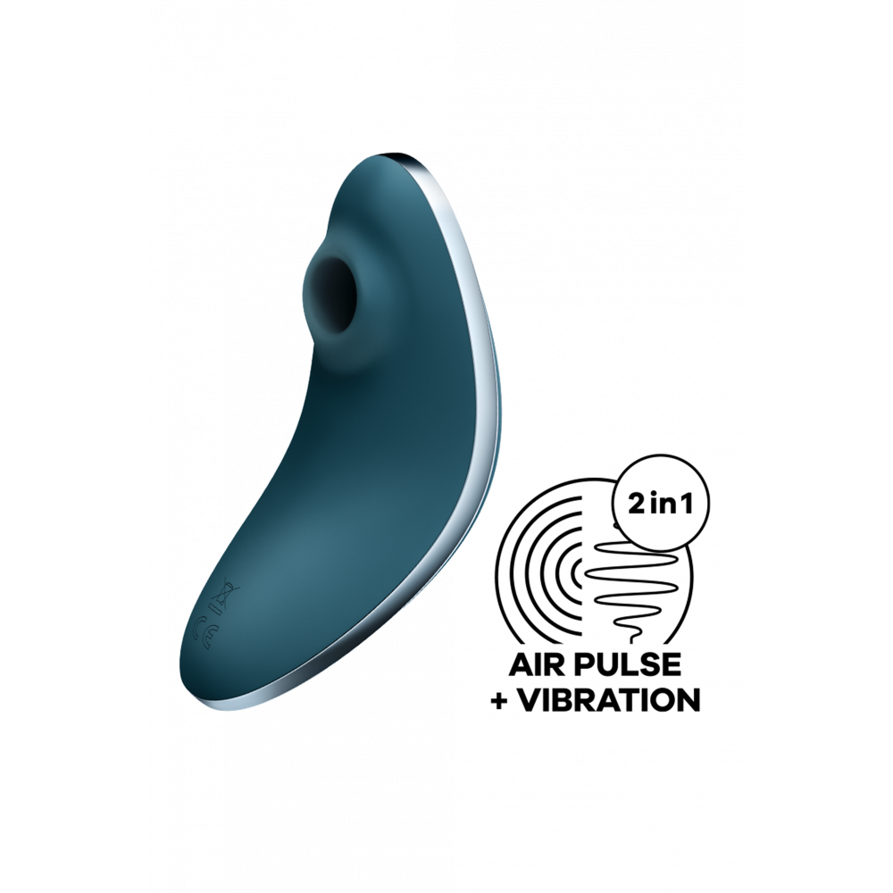Вибратор - Вакуумный клиторальный стимулятор с вибрацией SATISFYER VULVA LOVER 1 BLUE 2