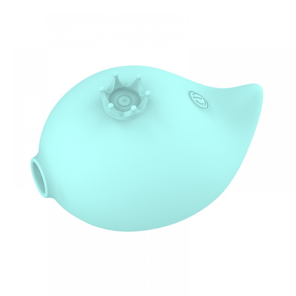 Вибратор - Вакуумный стимулятор клитора RACHEL Vibrating & Sucking Fish USB 9 functions, Blue 6