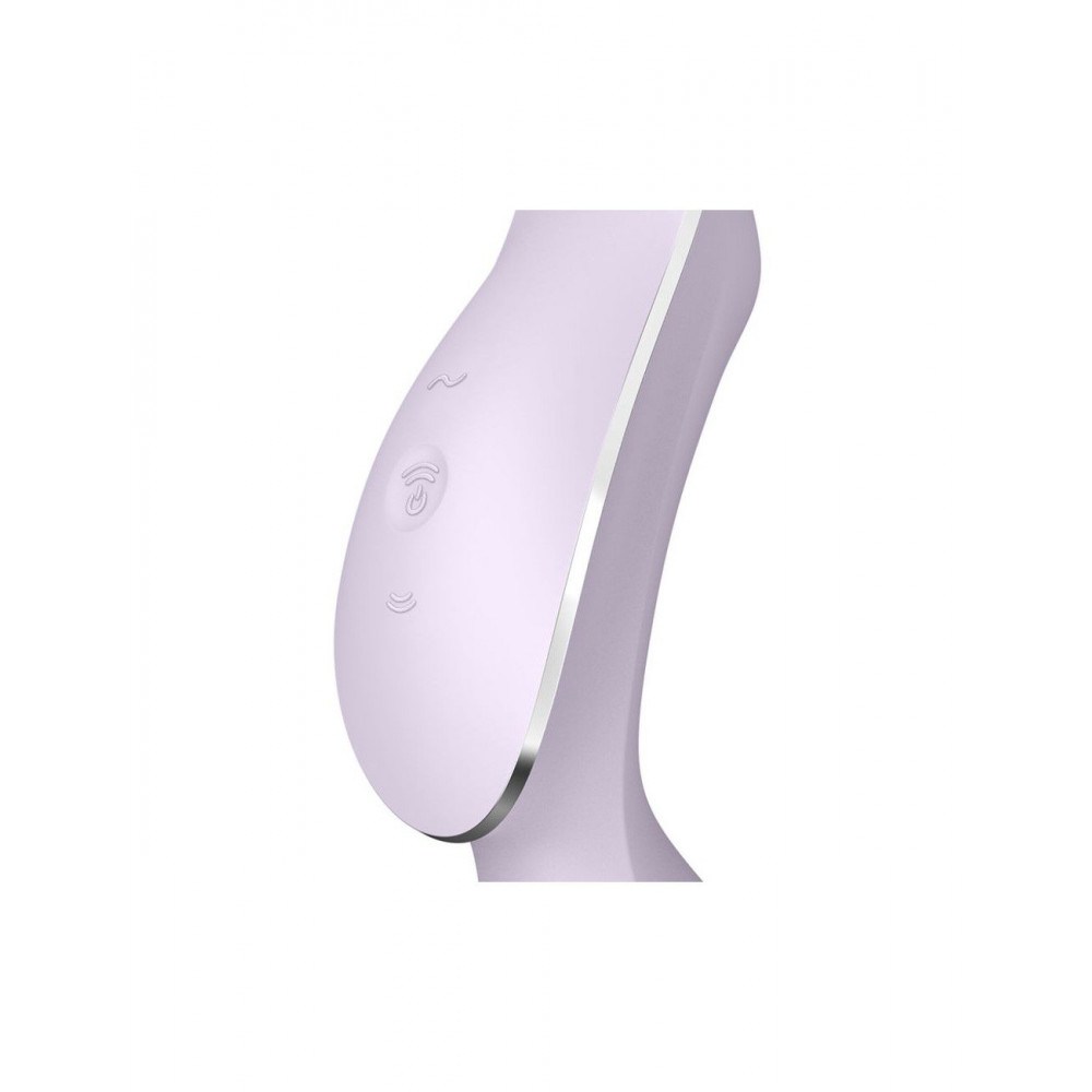 Вибраторы вакуумные - Вакуумный стимулятор с вибрацией Satisfyer Curvy Trinity 2 Violet 2