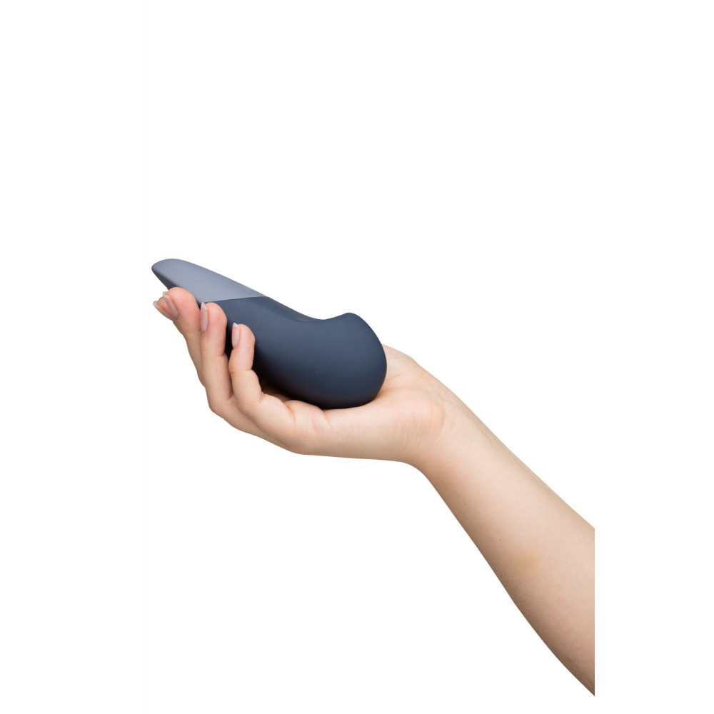 Секс игрушки - Вибратор для стимуляции клитора бесшумный Womanizer Vibe, темно-синий 2