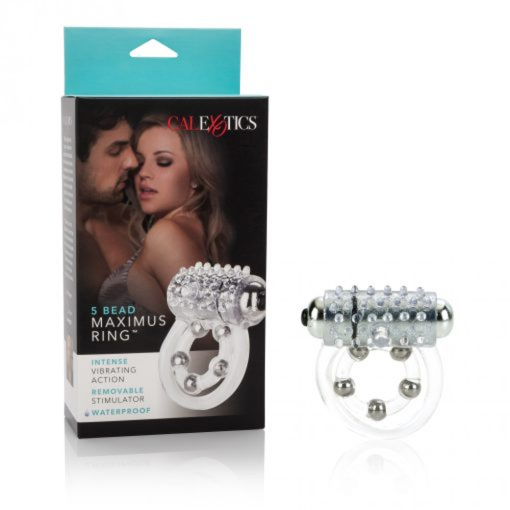 Эрекционные кольца и насадки на член - Виброкольцо California Exotic Novelties Maximu Bead Maximus Ring