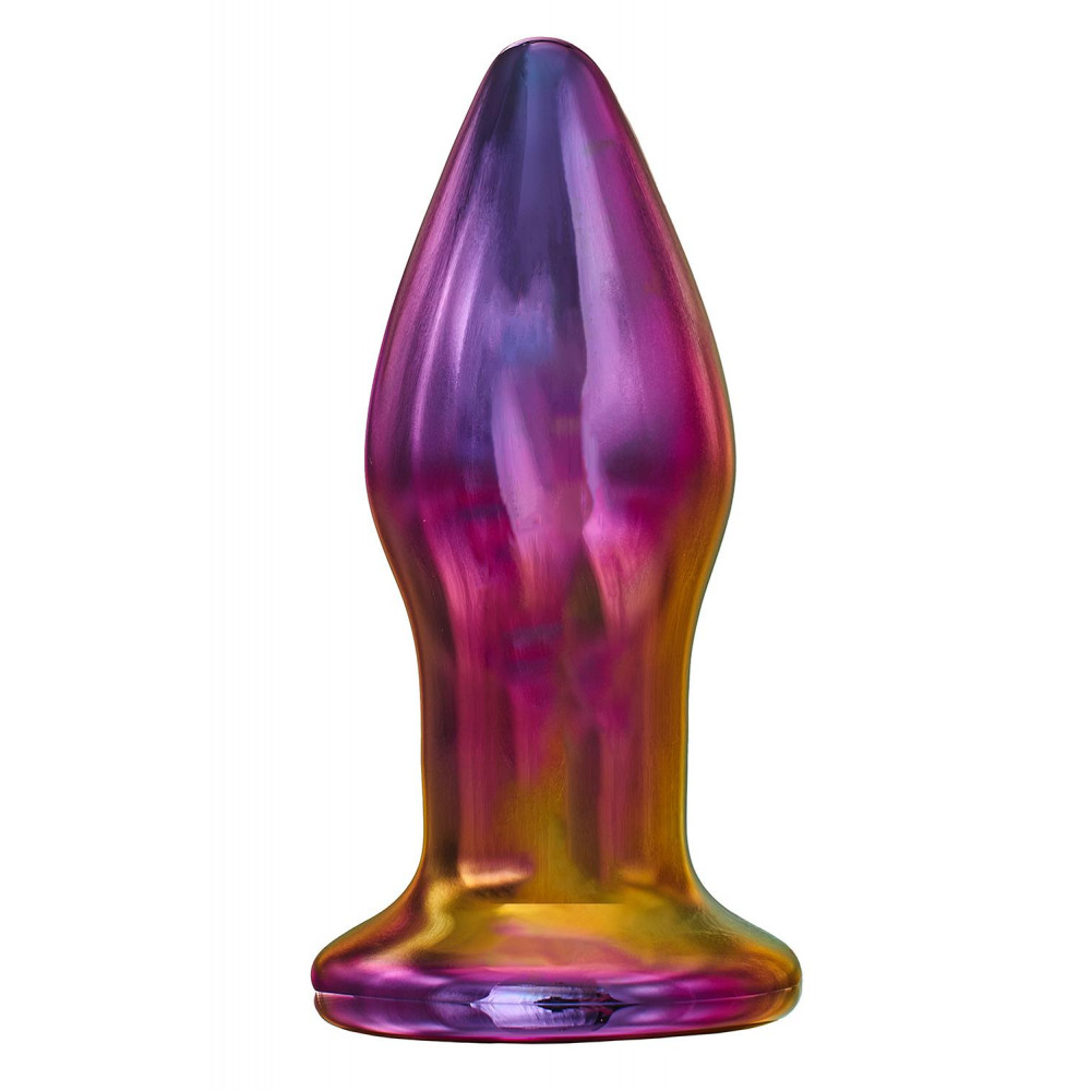 Анальные вибраторы - Анальная пробка с вибрацией стеклянная Dream Toys GLAMOUR GLASS PLUG 2