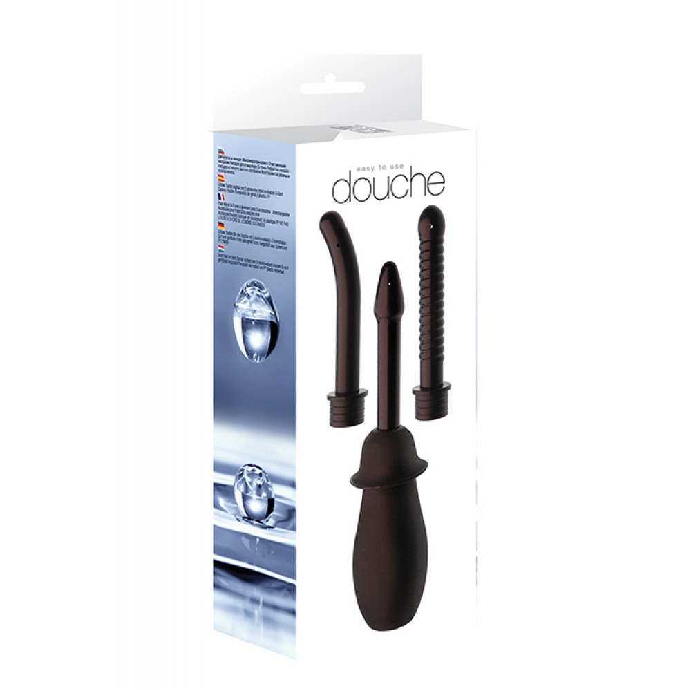 Анальные игрушки - Интимный душ DOUCHE UNISEX , BLACK 1