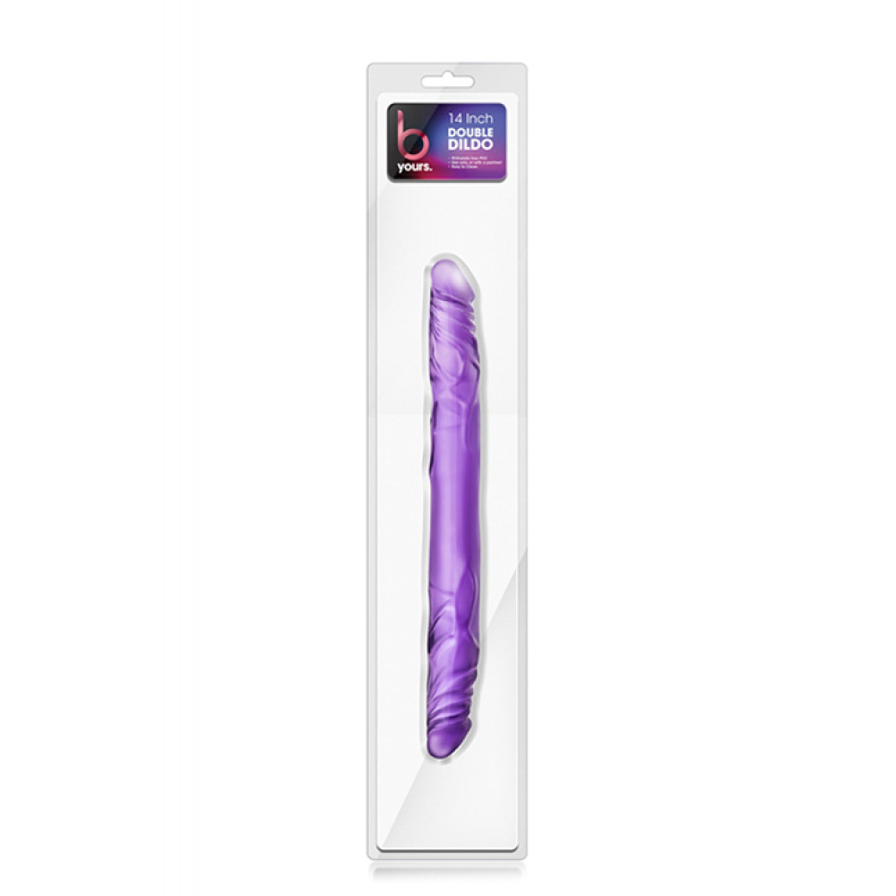 Секс игрушки - Двойной фаллоимитатор B YOURS 18INCH DOUBLE DILDO PURPLE 3