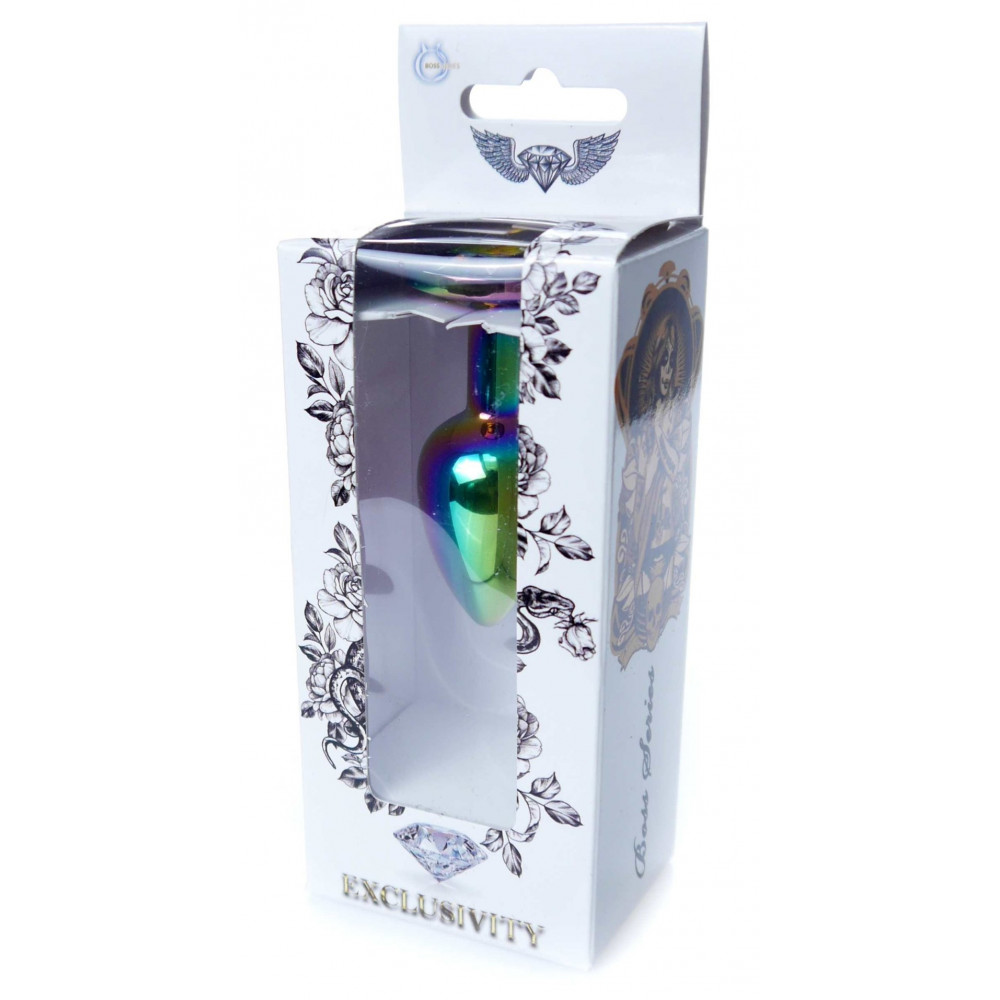 Анальные игрушки - Анальная пробка Boss Series - Jewellery Multicolour PLUG Clear S, BS6400116 2