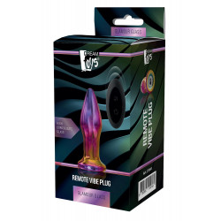 Анальная пробка с вибрацией стеклянная Dream Toys GLAMOUR GLASS PLUG