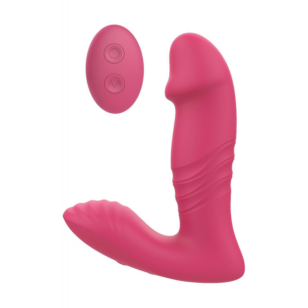 Секс игрушки - Анальный вибратор DREAM TOYS Essentials с поступательными движениями, розовый