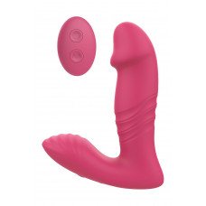 Анальный вибратор DREAM TOYS Essentials с поступательными движениями, розовый