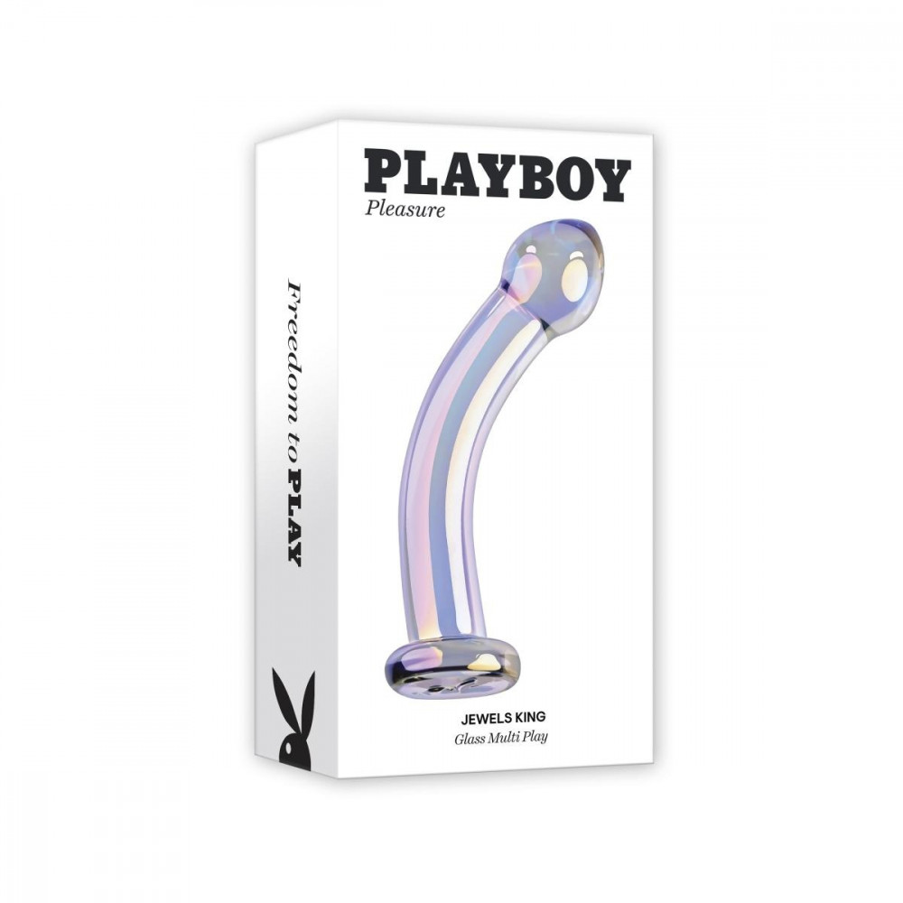 Секс игрушки - Фаллоимитатор для точки G или P Dream Toys Playboy стеклянный 8