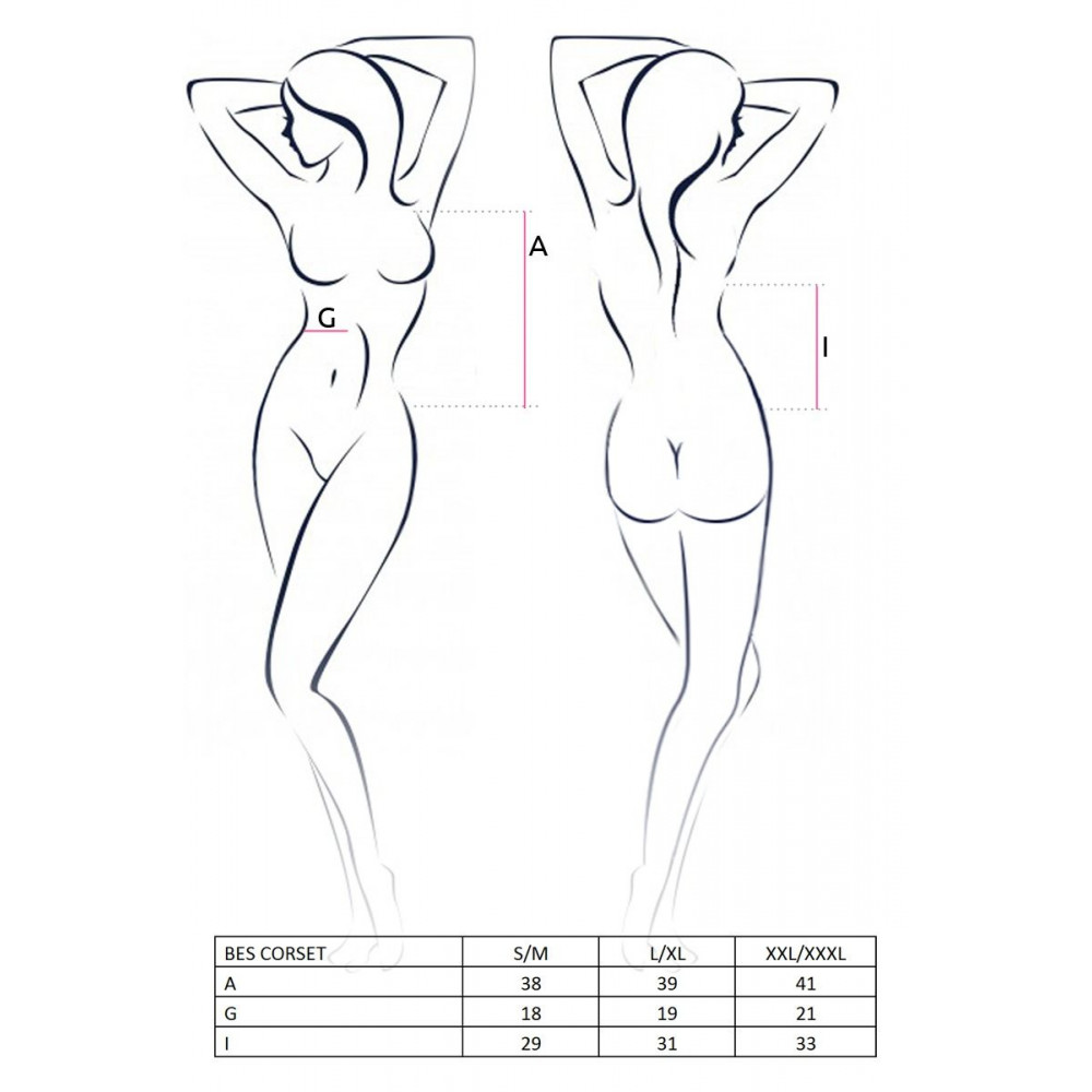 Эротические корсеты - BES CORSET white S/M - Passion 1