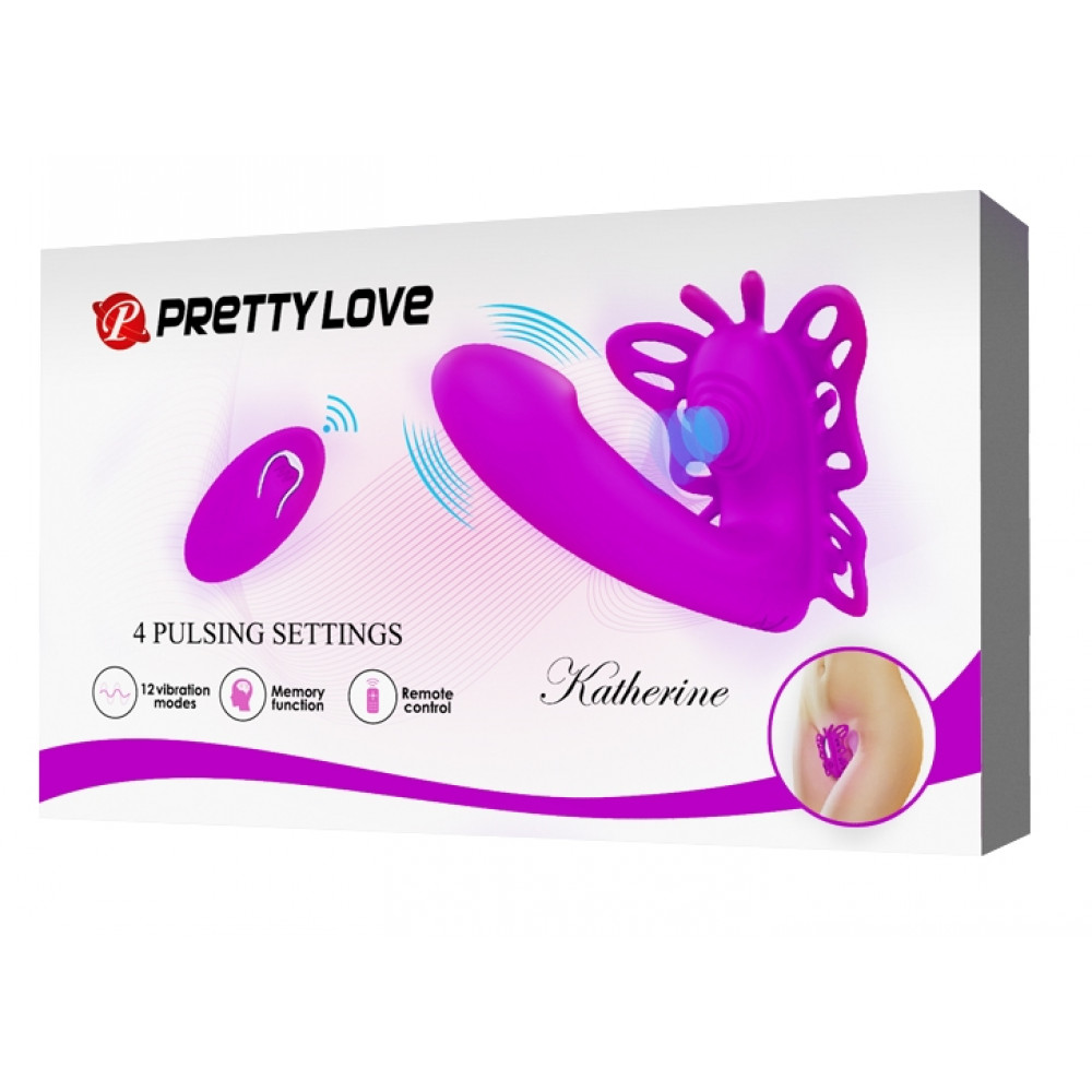 Вибратор - Мультифункциональный вибростимулятор на пульте управления Pretty Love Katherine Violet, BI-014849W 1