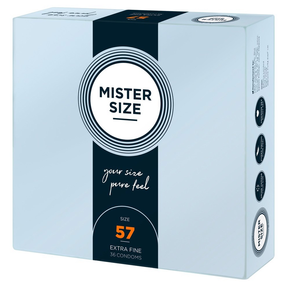 Лубриканты - Презервативы ультратонкие Mister Size 57 мм (цена за упаковку 36 шт.)