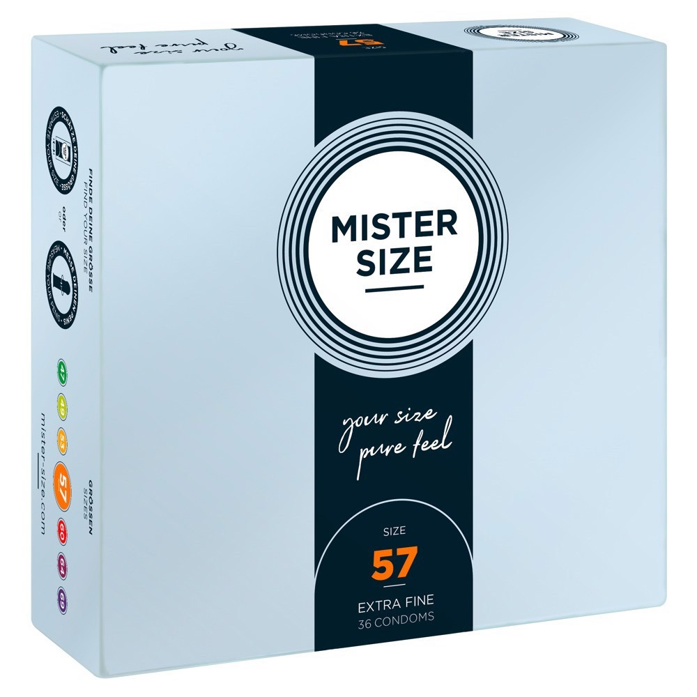 Лубриканты - Презервативы ультратонкие Mister Size 57 мм (цена за упаковку 36 шт.) 1