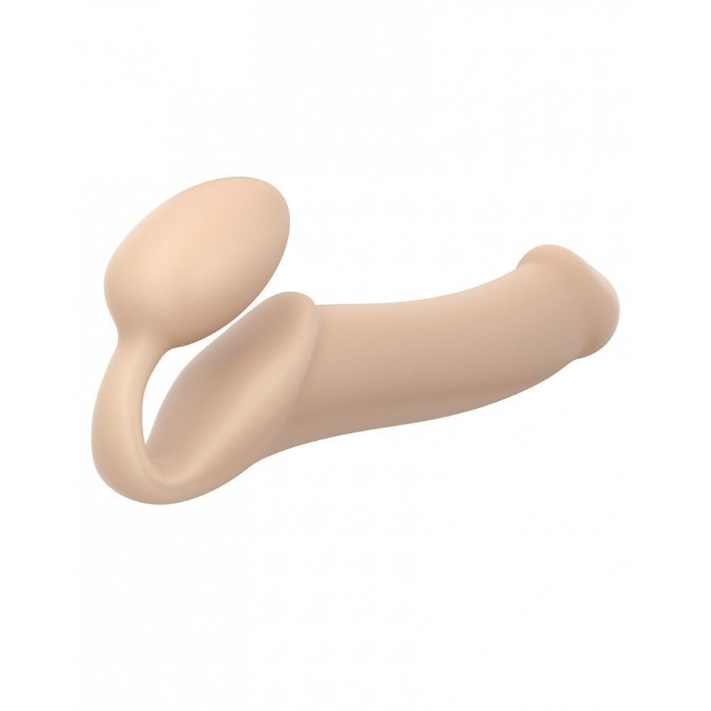 Страпоны безремневые - Безремневой страпон Strap-On-Me Flesh XL, полностью регулируемый, диаметр 4,5см 4