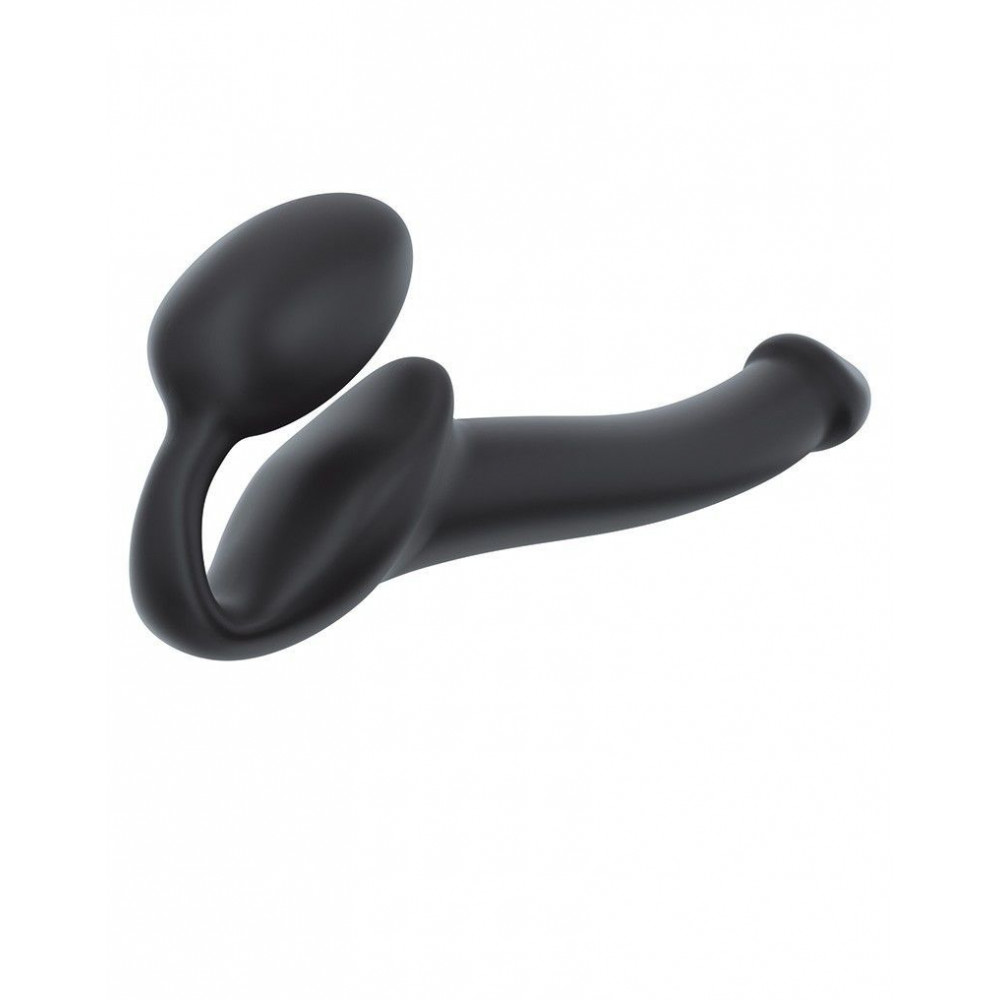 Страпоны безремневые - Безремневой страпон Strap-On-Me Black S, полностью регулируемый, диаметр 2,7см 4