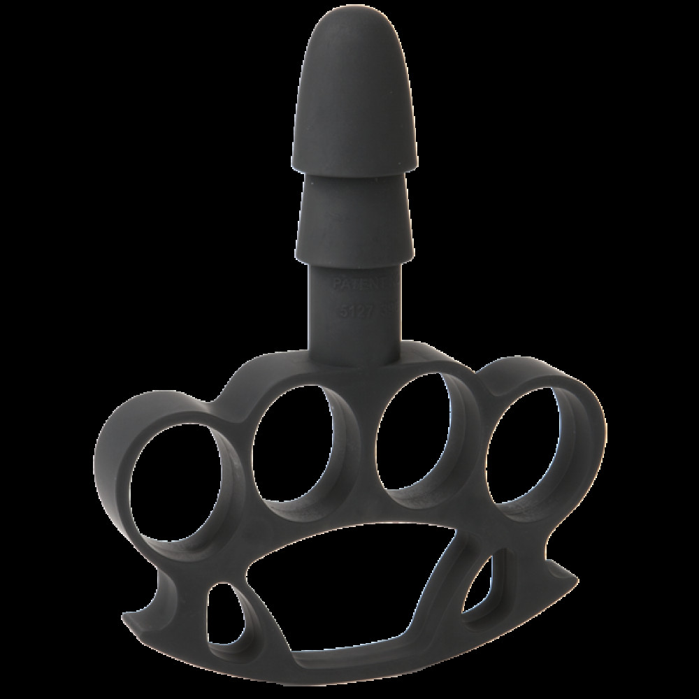  - Держатель-кастет Doc Johnson с креплением Vac-U-Lock - Knuckle Up для игрушек 3