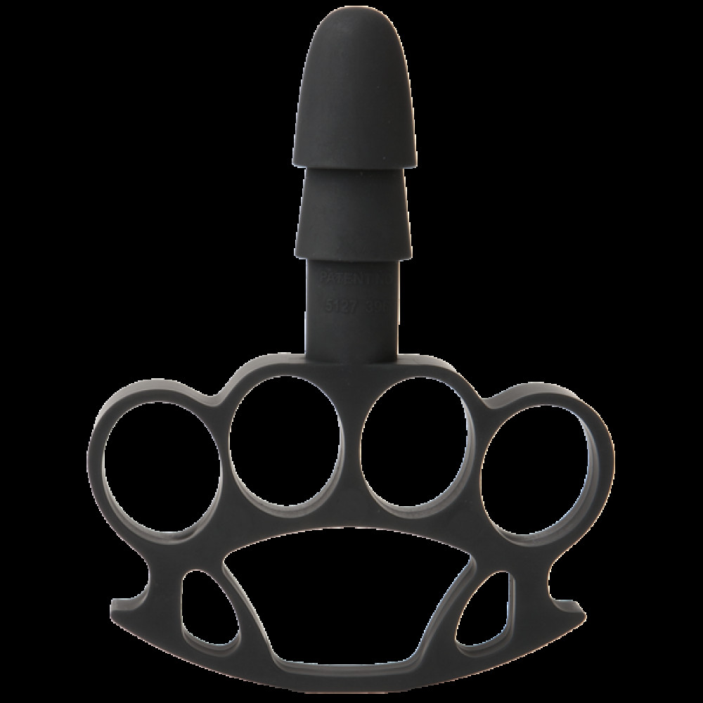  - Держатель-кастет Doc Johnson с креплением Vac-U-Lock - Knuckle Up для игрушек
