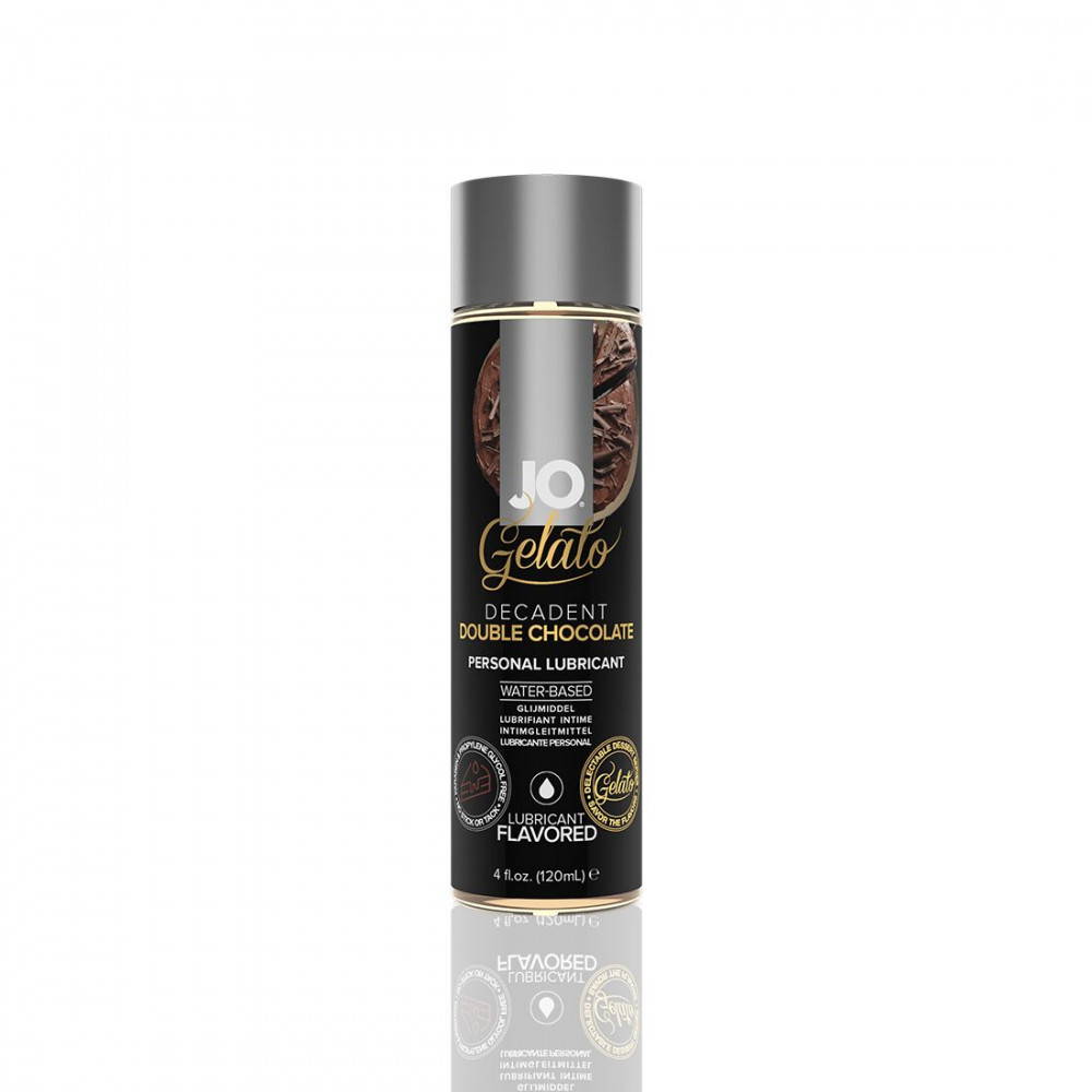 Оральные смазки - Смазка на водной основе System JO GELATO Double Chocolate (120 мл) без сахара, парабенов и гликоля