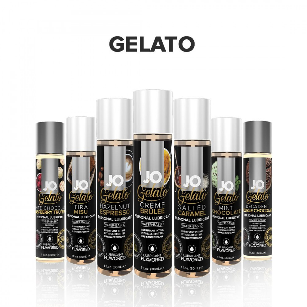 Оральные смазки - Смазка на водной основе System JO GELATO Double Chocolate (120 мл) без сахара, парабенов и гликоля 1