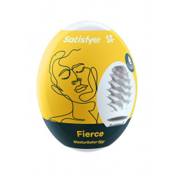 Самосмазывающийся мастурбатор-яйцо Satisfyer Masturbator Egg Fierce, одноразовый, не требует смазки