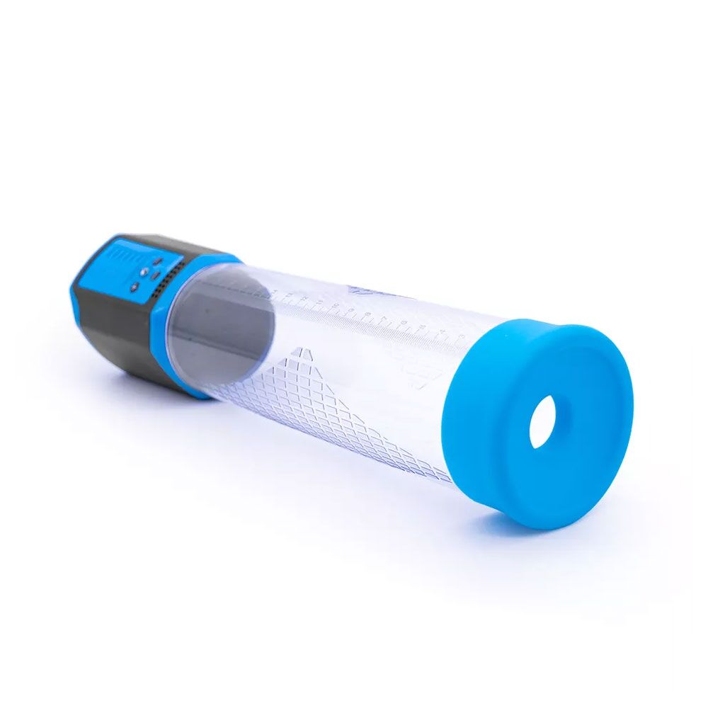 Вакуумная помпа на член - Автоматическая вакуумная помпа Men Powerup Passion Enlargement system Blue перезаряжаемая, 5 режимов 3