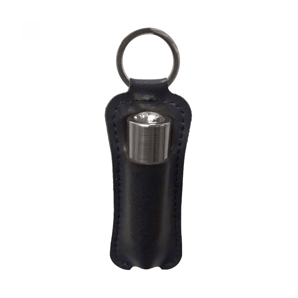 Клиторальный вибратор - Вибропуля PowerBullet First-Class Bullet 2.5″ with Key Chain Pouch, Gun Metal, 9 режимов вибрации 3