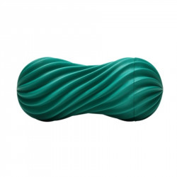 Мастурбатор Tenga FLEX Fizzy Green с изменяемой интенсивностью, можно скручивать, вакуум