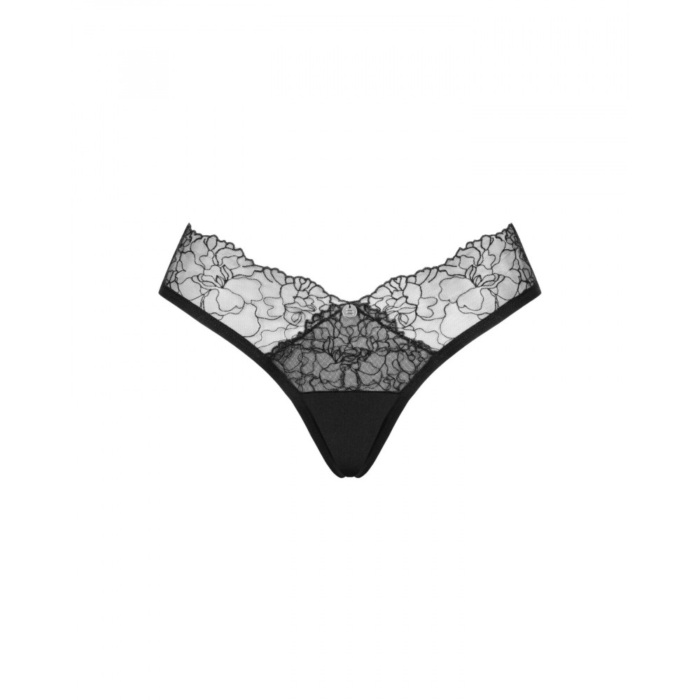 Сексуальные трусики - Сетчатые трусики под омбре Obsessive Bella Rou panties XS/S 3