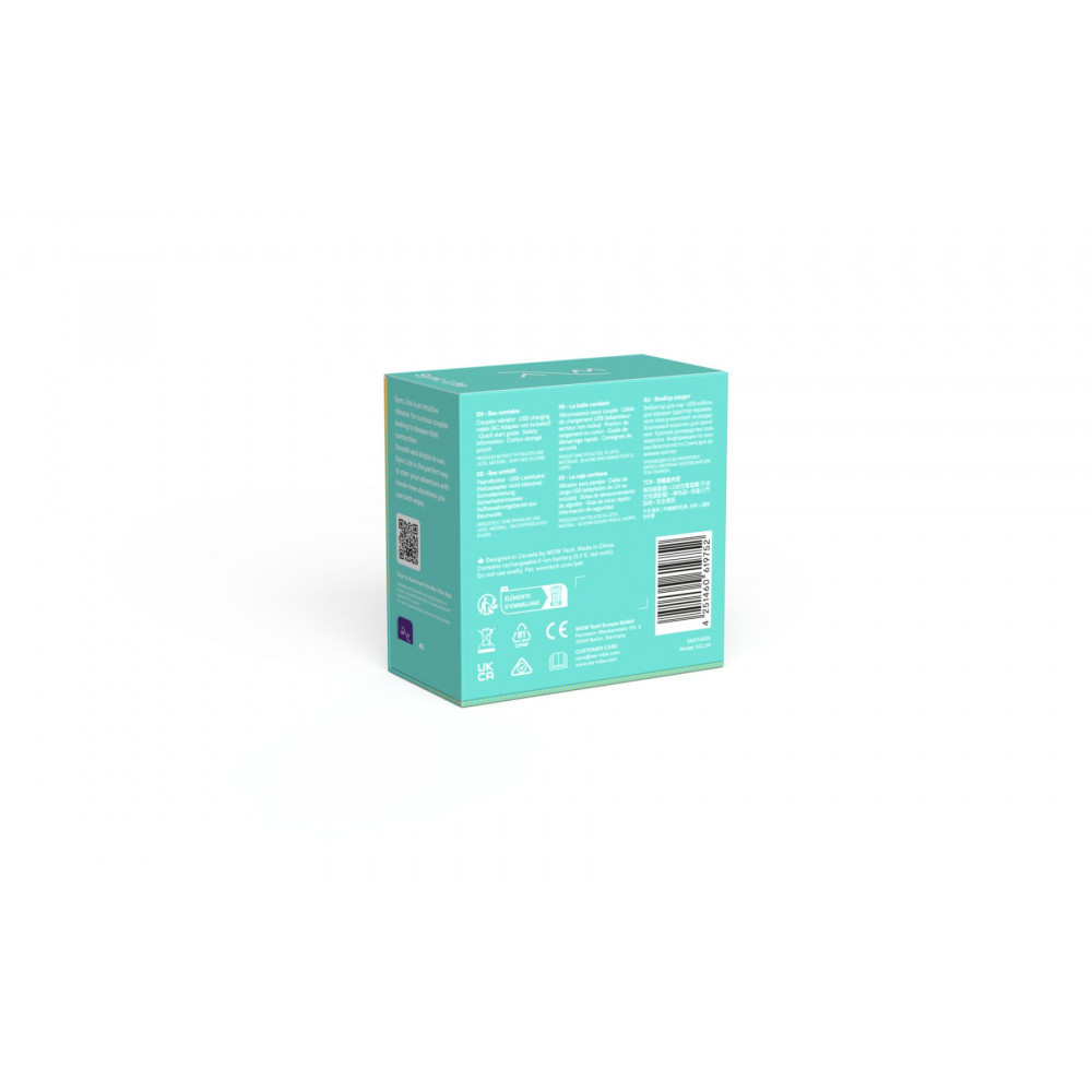 Вибраторы для пар - Смарт-вибратор для пар We-Vibe Sync Lite Aqua, 10 виброрежимов, можно совмещать с проникающим сексом 2