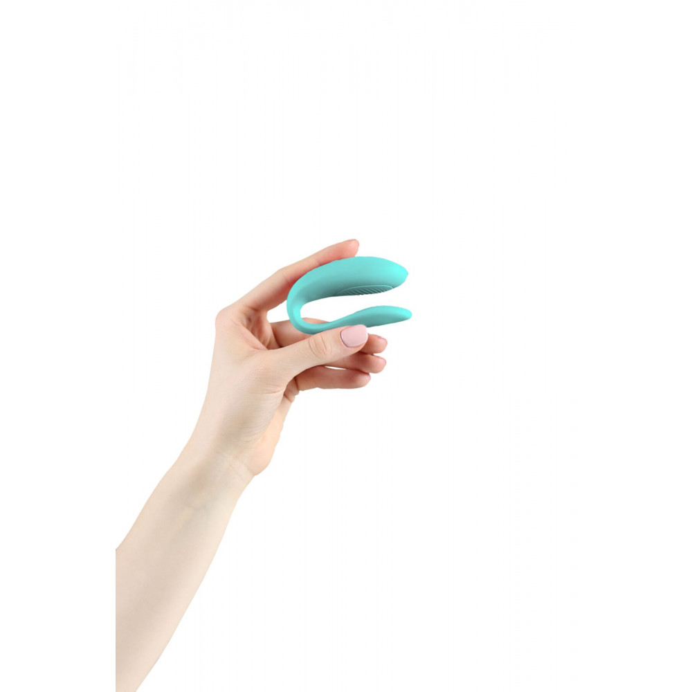 Вибраторы для пар - Смарт-вибратор для пар We-Vibe Sync Lite Aqua, 10 виброрежимов, можно совмещать с проникающим сексом 6