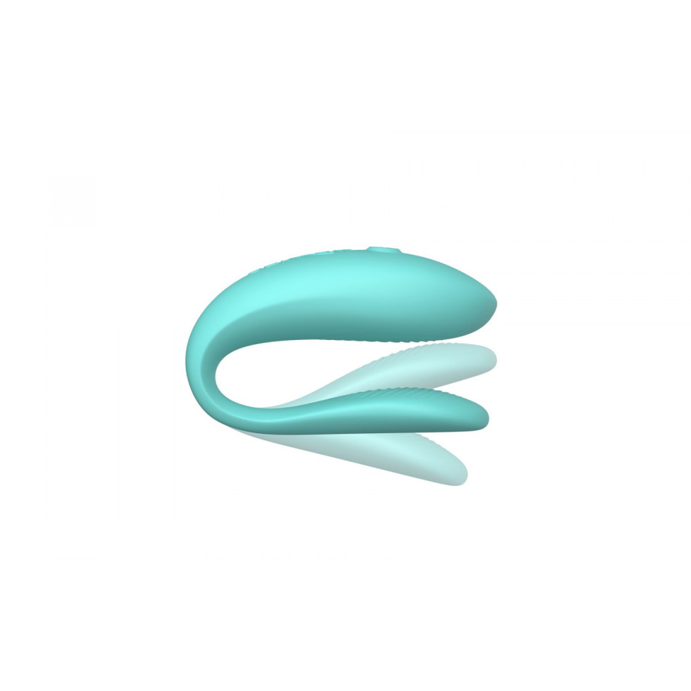 Вибраторы для пар - Смарт-вибратор для пар We-Vibe Sync Lite Aqua, 10 виброрежимов, можно совмещать с проникающим сексом 9
