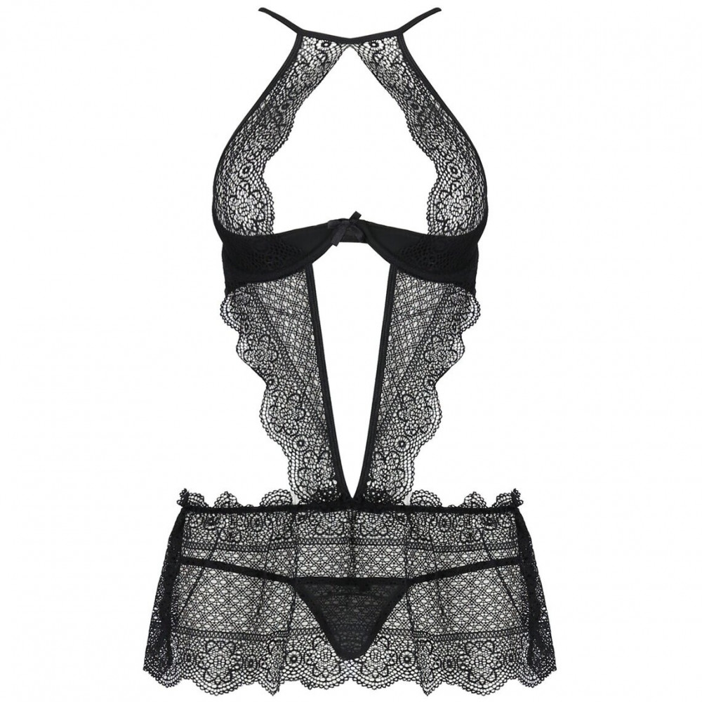 Эротическое белье - Сорочка YONA CHEMISE black S/M - Passion 2