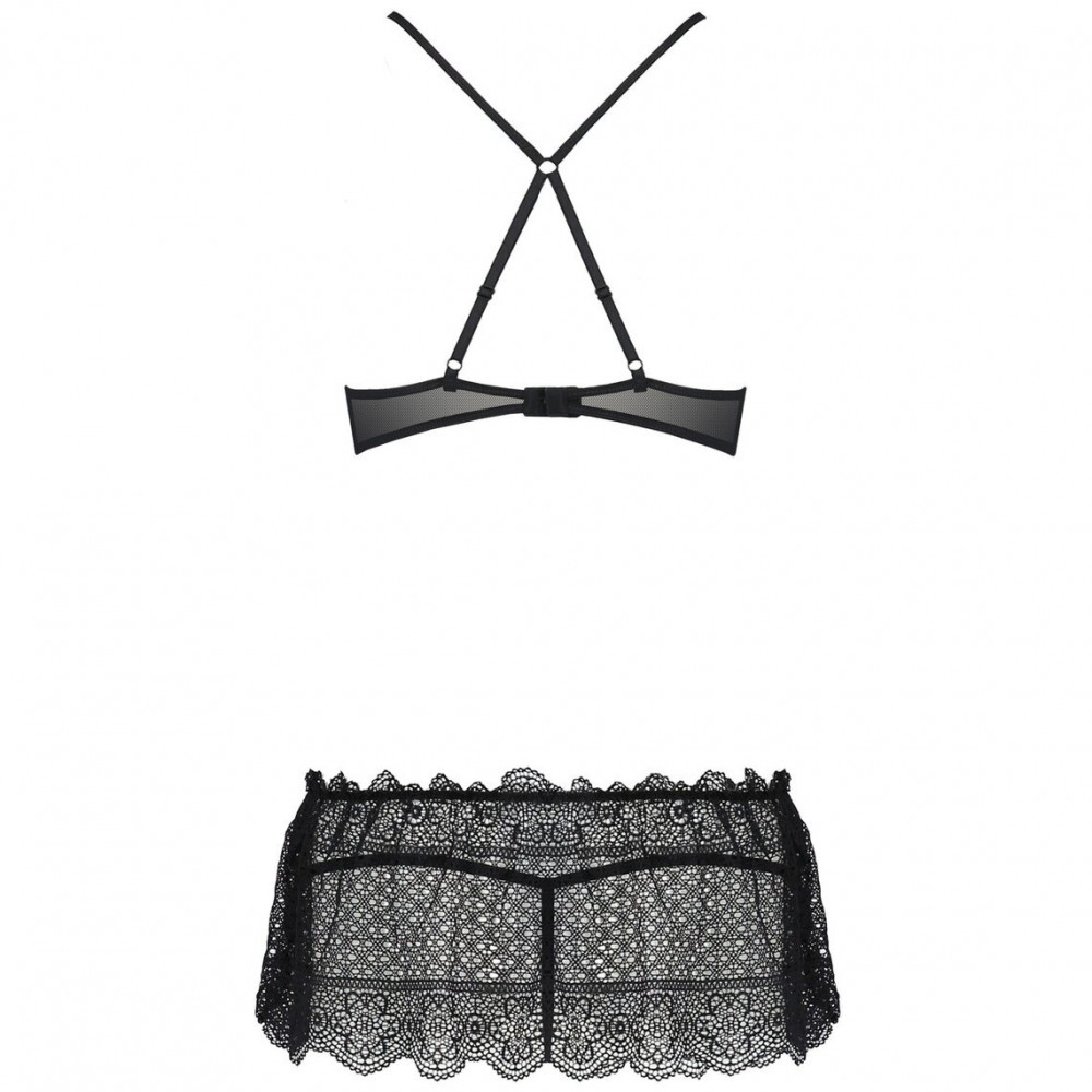 Эротическое белье - Сорочка YONA CHEMISE black S/M - Passion 3