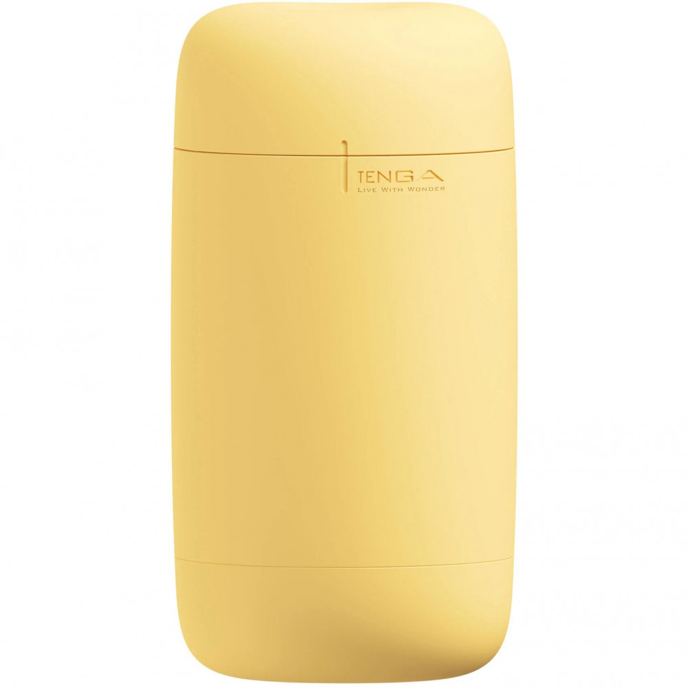 Другие мастурбаторы - Мастурбатор TENGA PUFFY Custard Yellow, ультрамягкий материал, многоразовый, сквозной