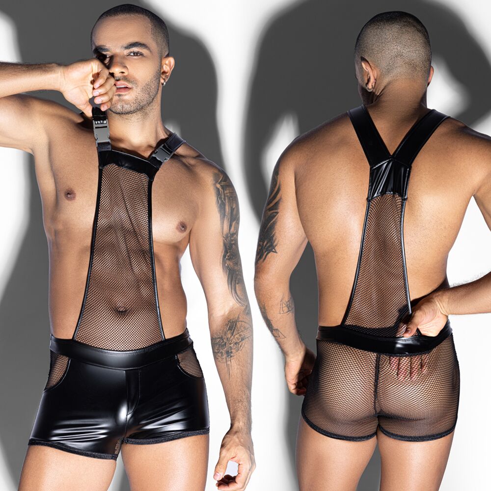 Стринги, трусы и шорты - Мужской эротический боди JSY 9175 One Size 5