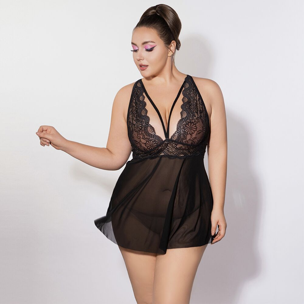 Сексуальные платья - Платье JSY P61151 Black Plus Size 5