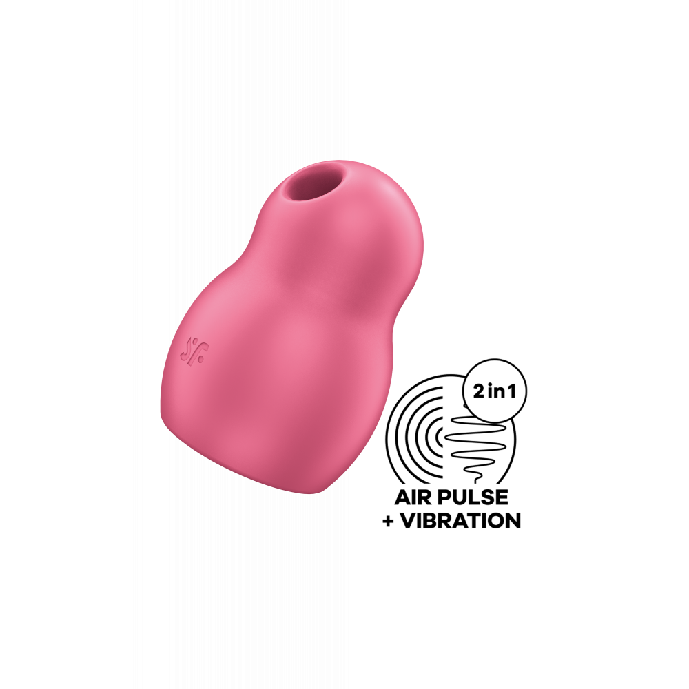 Вибратор - Вакуумный клиторальный стимулятор SATISFYER PRO TO GO 1 RED 2