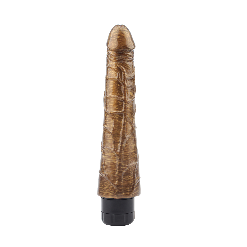 Секс игрушки - Вибратор классический реалистик Chisa Dark Muscle JOHNNY BONER, золотистый 2