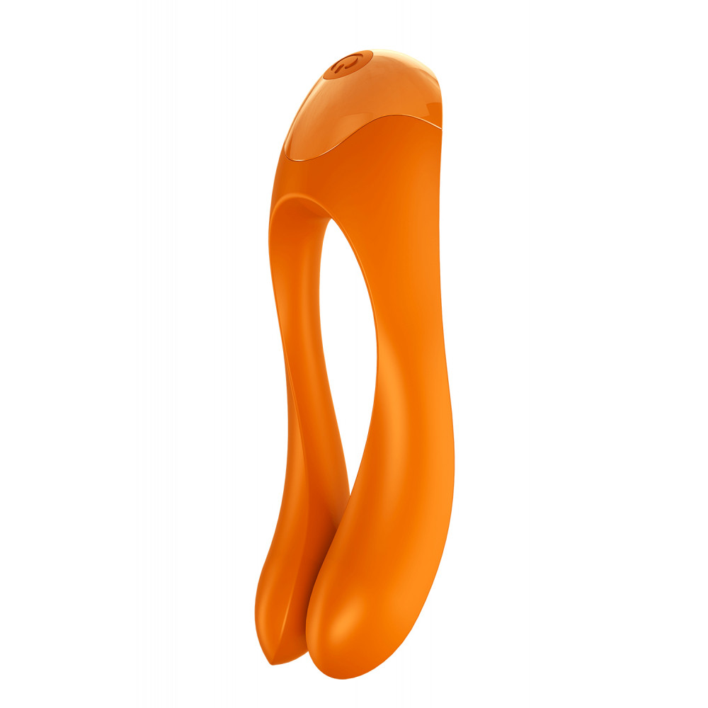 Клиторальный вибратор - T360137 Универсальный мини вибратор Satisfyer Candy Cane orange 2