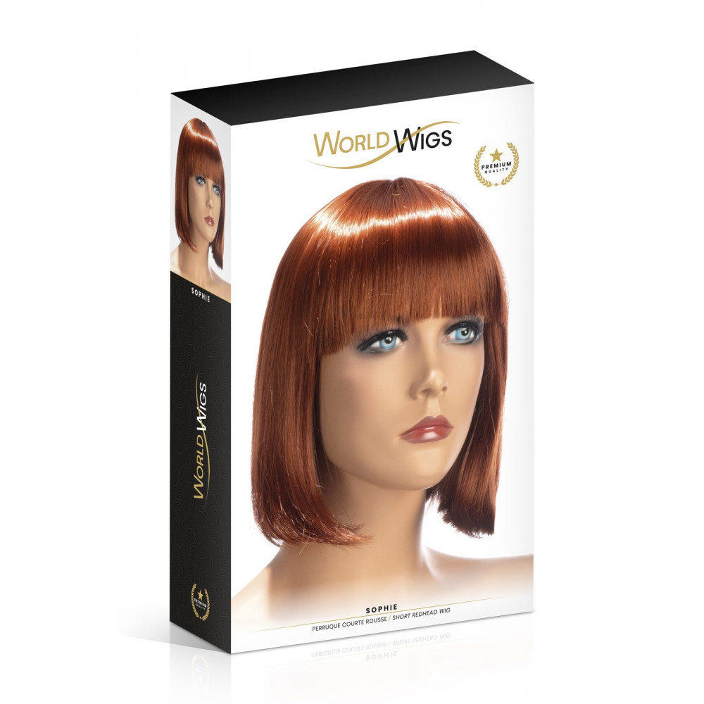 Аксессуары для эротического образа - Парик World Wigs SOPHIE SHORT REDHEAD 1