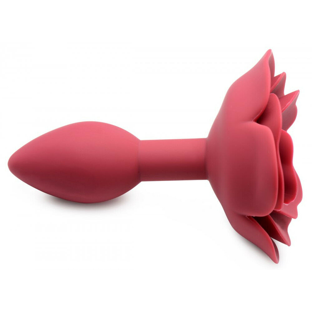 Анальные игрушки - Анальна пробка силикон роза Master Series Booty Bloom Silicone Anal Plug With 3