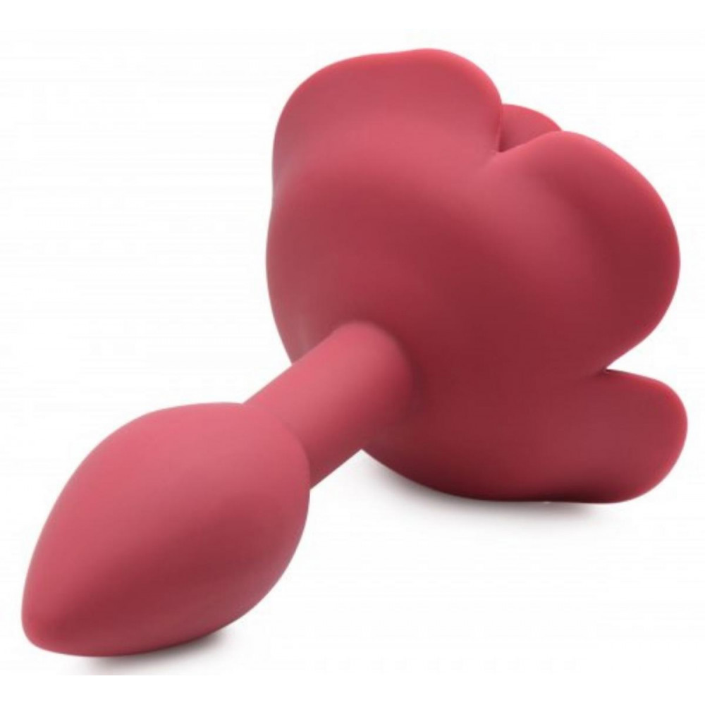 Анальные игрушки - Анальна пробка силикон роза Master Series Booty Bloom Silicone Anal Plug With 1