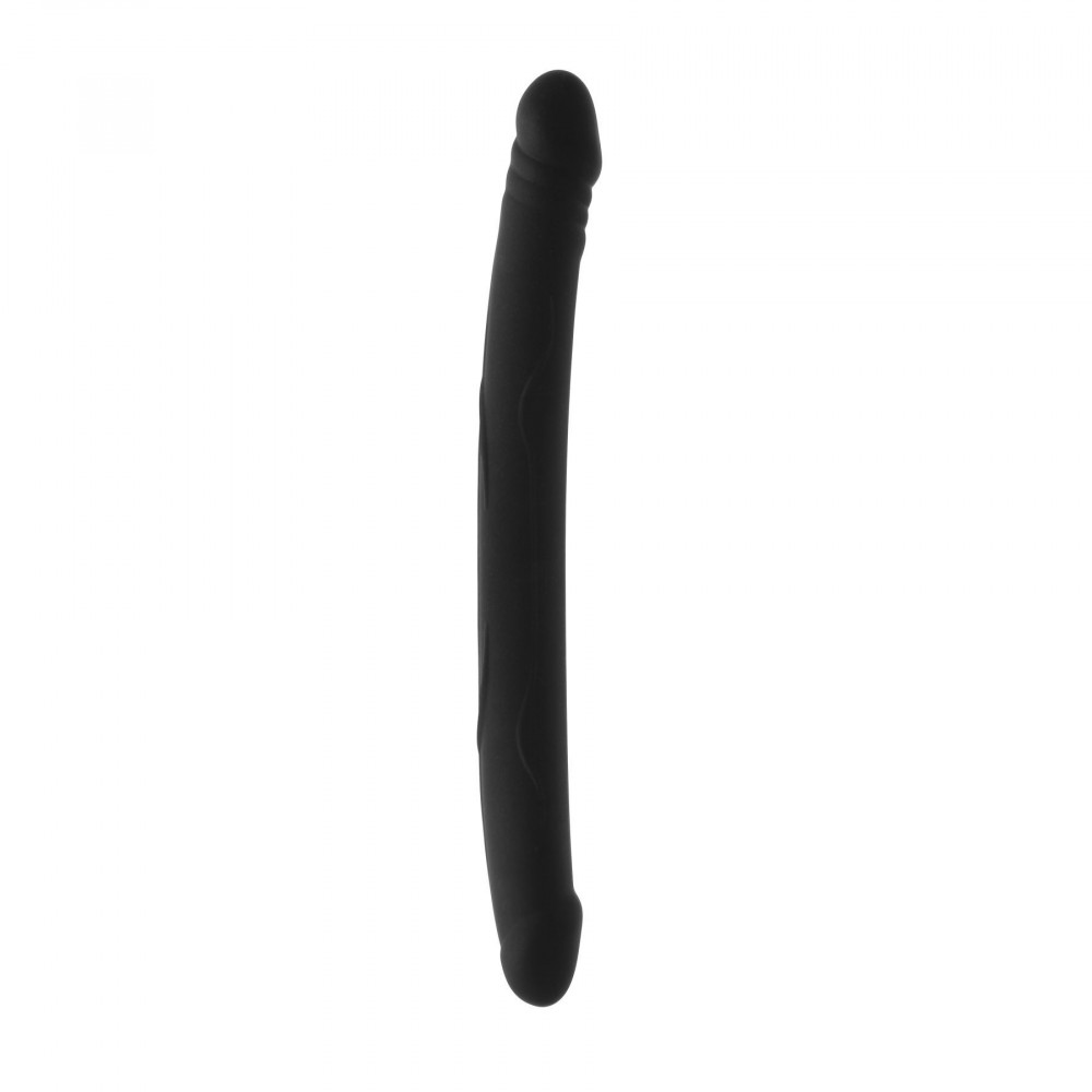 Двухсторонние фаллоимитаторы - Фаллоимитатор двусторонний Dorcel Real Double Do Black, диаметр 4см, длина 42см