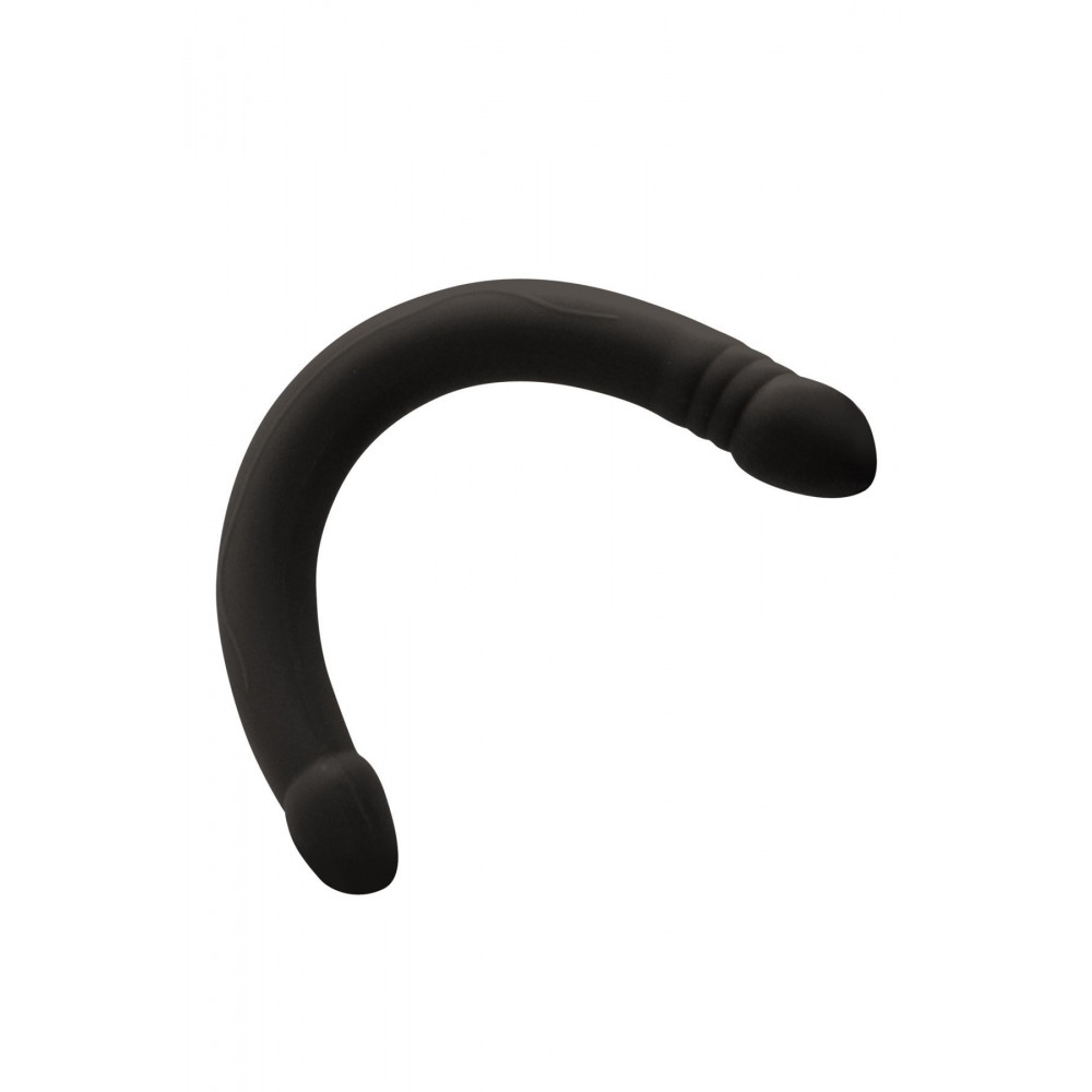 Двухсторонние фаллоимитаторы - Фаллоимитатор двусторонний Dorcel Real Double Do Black, диаметр 4см, длина 42см 2