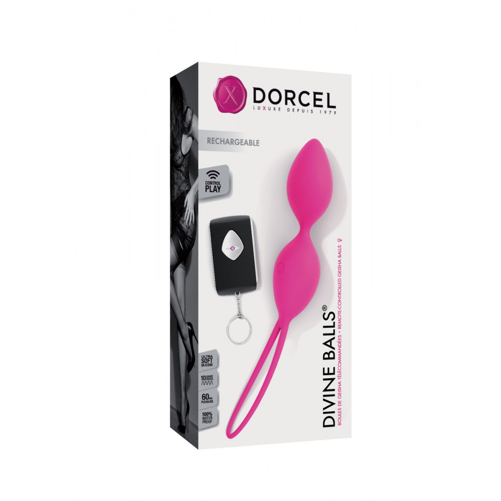 Вагинальные шарики - Вагинальные шарики Dorcel Divine Balls, диаметр 3,5 см, масса 91г 1