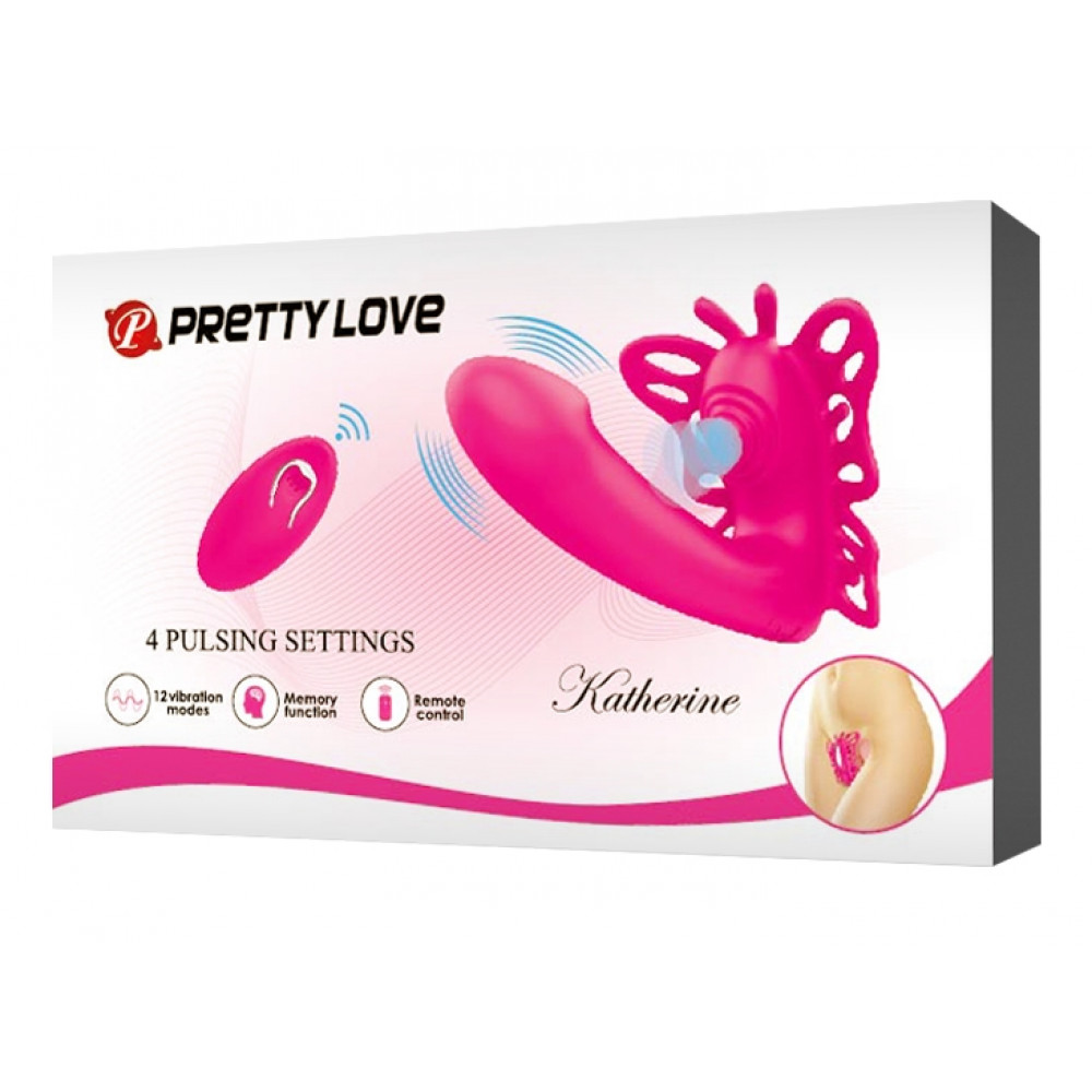 Вибратор - Мультифункциональный вибростимулятор на пульте управления Pretty Love Katherine Magenta, BI-014849W-1 1