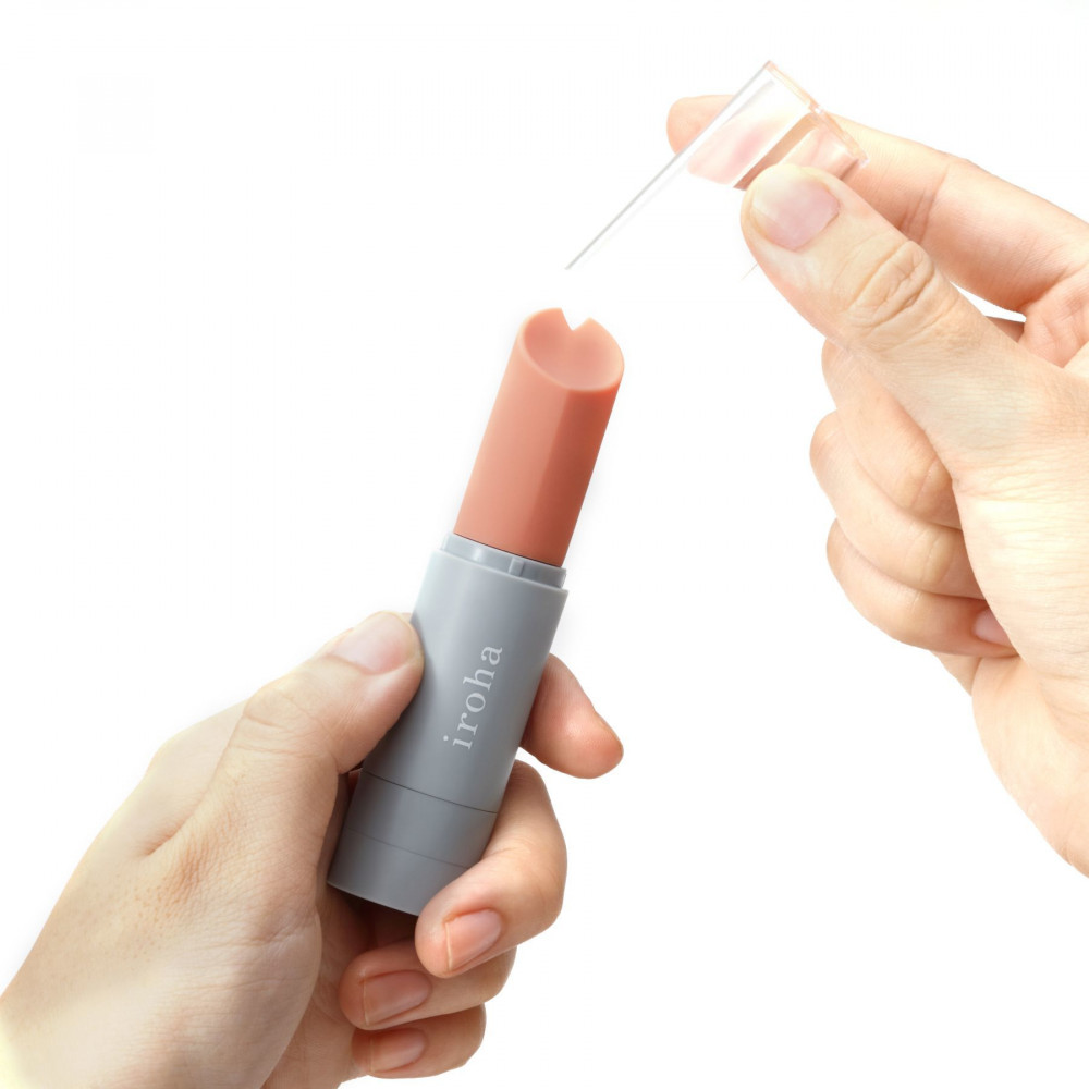 Клиторальный вибратор - Вибратор-помада IROHA STICK Grey, плавное увеличение мощности 5
